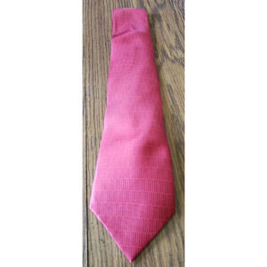 Bijoux Terner Red Solid Stitched 3" x 62" Long Silk Necktie Tie